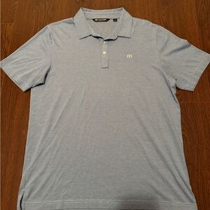 Travis Mathew Light Blue Polo Shirt